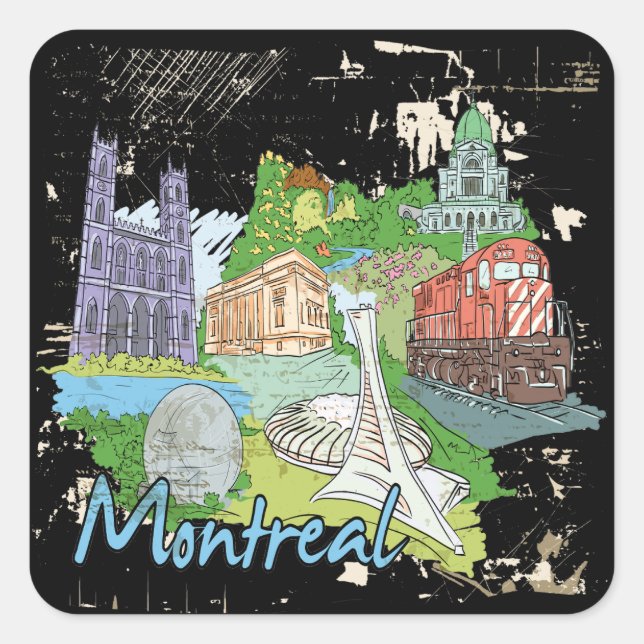 Adesivo Quadrado Montreal (Frente)
