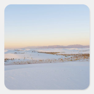 Adesivo Quadrado Monumento Nacional White Sands, Dunas Transversais