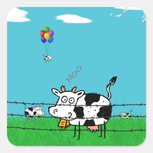 Adesivo Quadrado Moo (Frente)