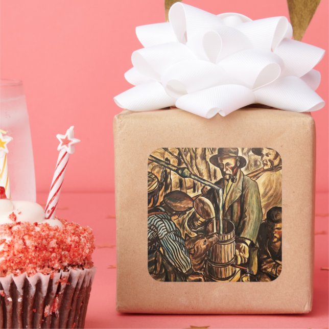 Adesivo Quadrado Moonshiners Fazer Relâmpago Branco Sussurro (Festa)