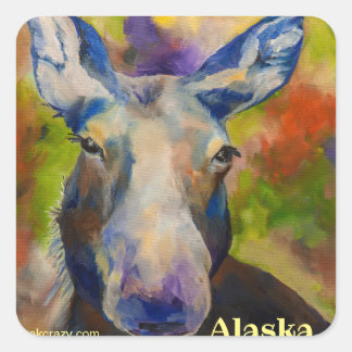 Adesivo Quadrado Moosey Moose _ALASKA
