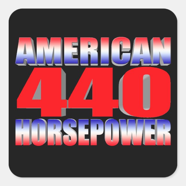 Adesivo Quadrado Mopar 440 Dodge (Frente)