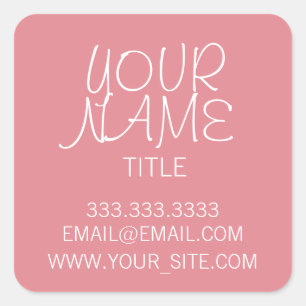 Adesivo Quadrado Morango Gelo Simples