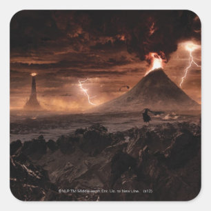 Adesivo Quadrado Mordor Lightning Storm