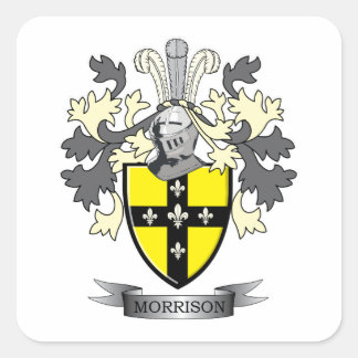 Adesivo Quadrado Morrison Family Crest Casaco de Armas