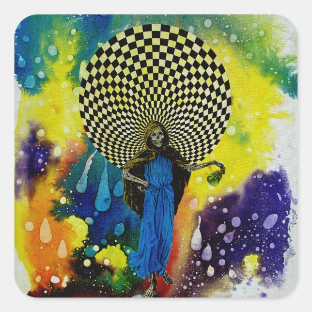 Adesivo Quadrado Morte por Michael Moffa (Frente)