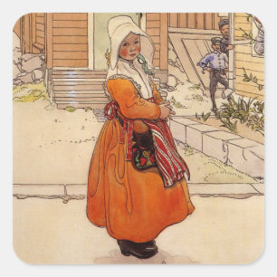 Adesivo Quadrado Moscas em torno do açúcar