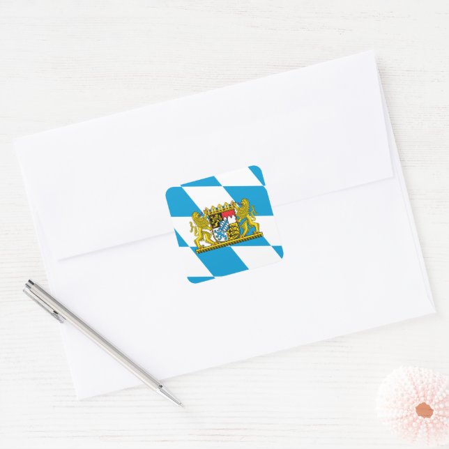 Adesivo Quadrado Mostre suas cores - Bayern/Baviera (Envelope)