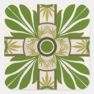 Adesivo Quadrado Motif I de palma não embelezado