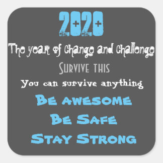 Adesivo Quadrado Motivação 2020