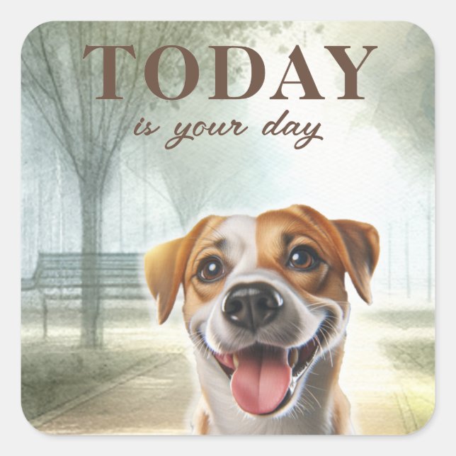 Adesivo Quadrado Motivação Inspiracional (Frente)