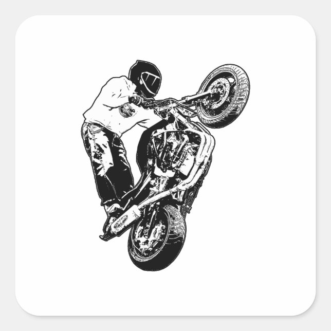 Adesivo Quadrado Motocicleta (Frente)