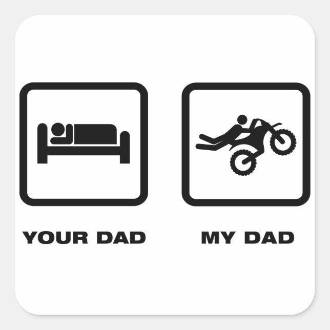 Adesivo Quadrado Motocross (Frente)