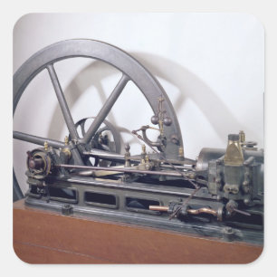 Adesivo Quadrado Motor de combustão interna