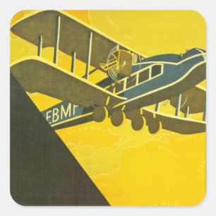 Adesivo Quadrado Mova-se com os tempos