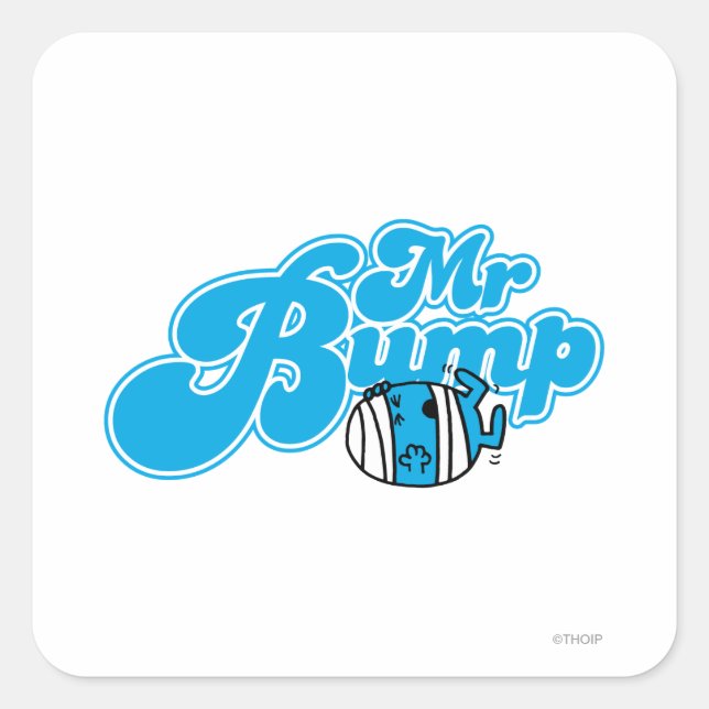 Adesivo Quadrado Mr Bump Logo 1 (Frente)