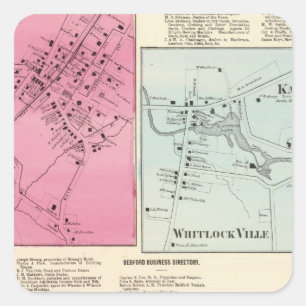 Adesivo Quadrado Mt Kisco, Katonah, Whitlock Ville, Bedford