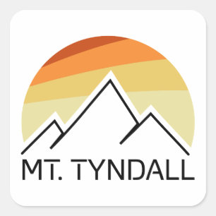 Adesivo Quadrado Mt. Tyndall California Retro