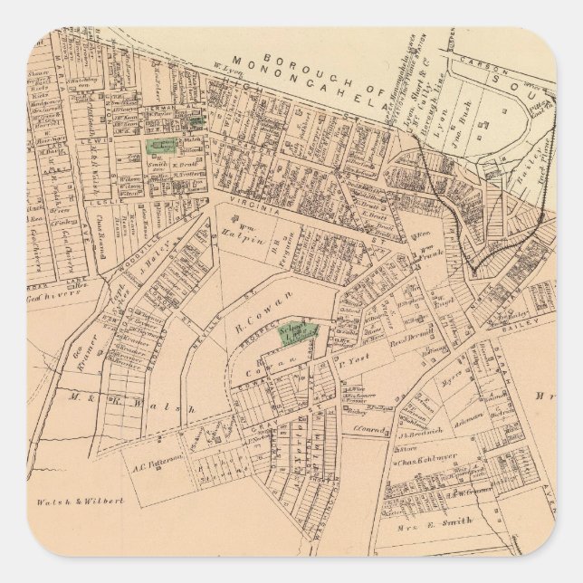 Adesivo Quadrado Mt Washington (Frente)