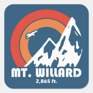 Adesivo Quadrado Mt. Willard New Hampshire Sun Eagle