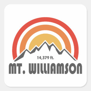 Adesivo Quadrado Mt. Williamson California