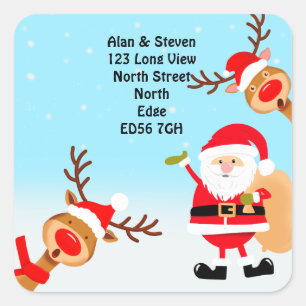 Adesivo Quadrado Mudança de endereço natal