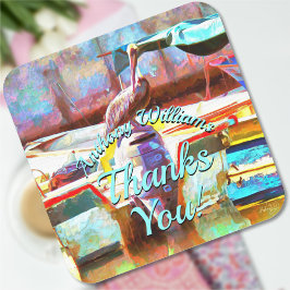 Adesivo Quadrado Muelle Los Peines Obrigado Pelican 0463