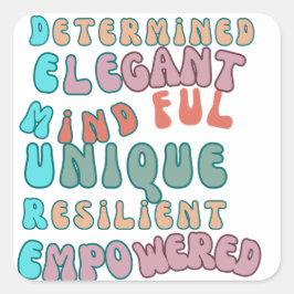 Adesivo Quadrado muito humilde mente