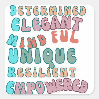 Adesivo Quadrado muito humilde mente