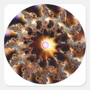 Adesivo Quadrado Muito Manipulado Mandelbrot Fractal