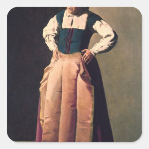 Adesivo Quadrado Mulher adulta, c.1618-19