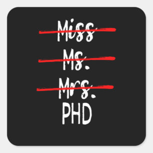 Adesivo Quadrado Mulheres Doutoras Presentes por Mulheres Srta.