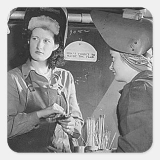 Adesivo Quadrado Mulheres soldadoras