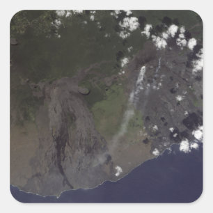 Adesivo Quadrado Múltiplas plumas sopram em direção ao sudoeste sul