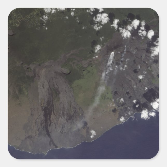 Adesivo Quadrado Múltiplas plumas sopram em direção ao sudoeste sul (Frente)