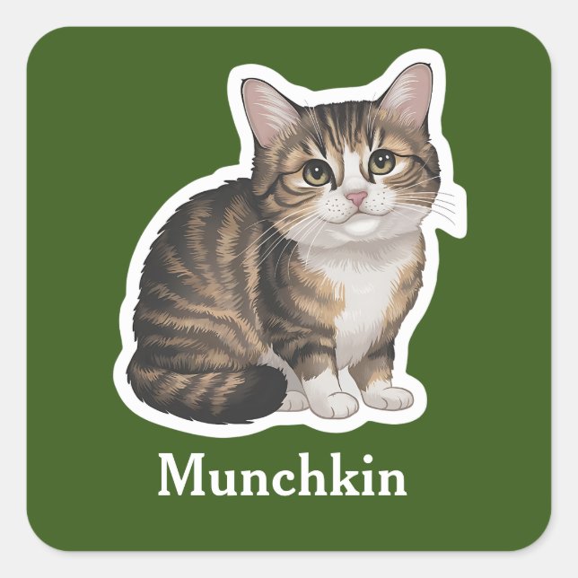 Adesivo Quadrado Munchkin (Frente)