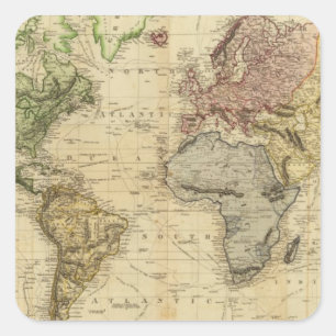 Adesivo Quadrado Mundo 5