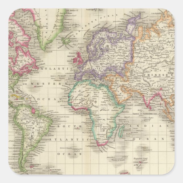 Adesivo Quadrado Mundo 9 (Frente)
