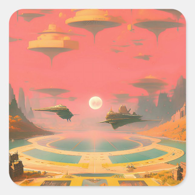 Adesivo Quadrado Mundo dos Sonhos (Frente)