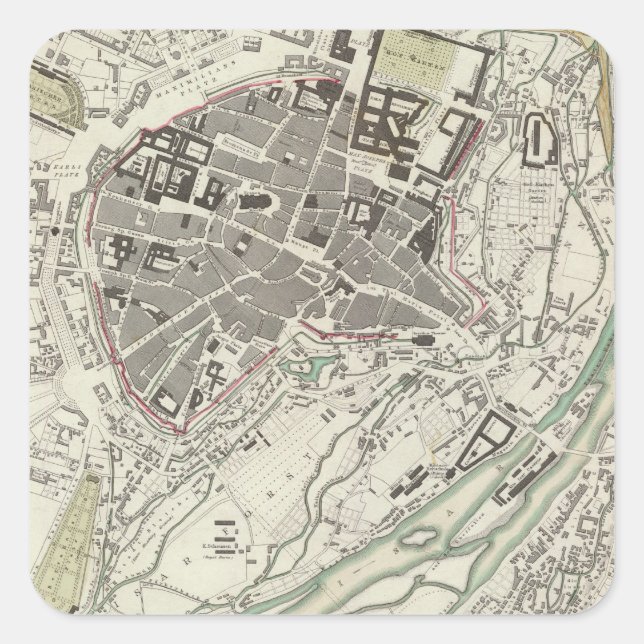 Adesivo Quadrado Munich Muenchen (Frente)