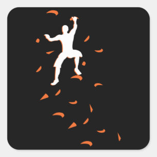 Adesivo Quadrado Muro De Subida Do Esporte Da Boulder