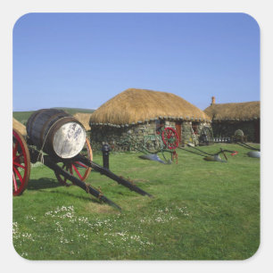 Adesivo Quadrado Museu de Skye, Kilmuir, Ilha de Skye, Highlands,