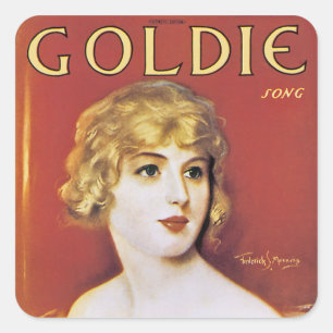 Adesivo Quadrado Música de Goldie