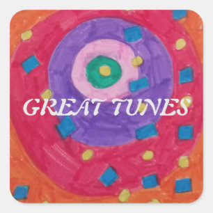 ADESIVO QUADRADO MÚSICA DE PULA REILLY.