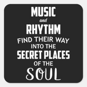 Adesivo Quadrado Música DJ Dance Art Hip Hop Guitar Engraçada Ide