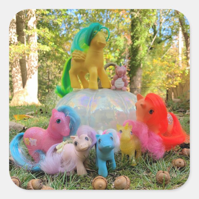 Adesivo Quadrado My Little Pony Autumn Gathering (Frente)