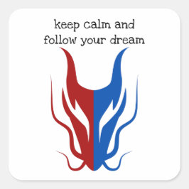 Adesivo Quadrado Mystical Dragoon Fantasy