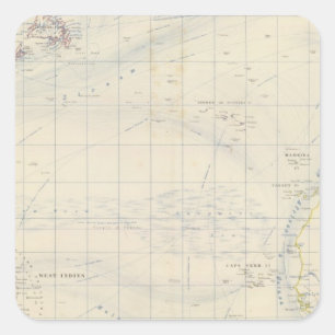 Adesivo Quadrado N Oceano Atlântico