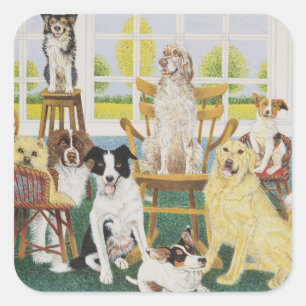 Adesivo Quadrado Na casota