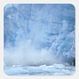 Adesivo Quadrado NA, EUA, Alaska, Sudeste do Alaska, Tracy Arm,